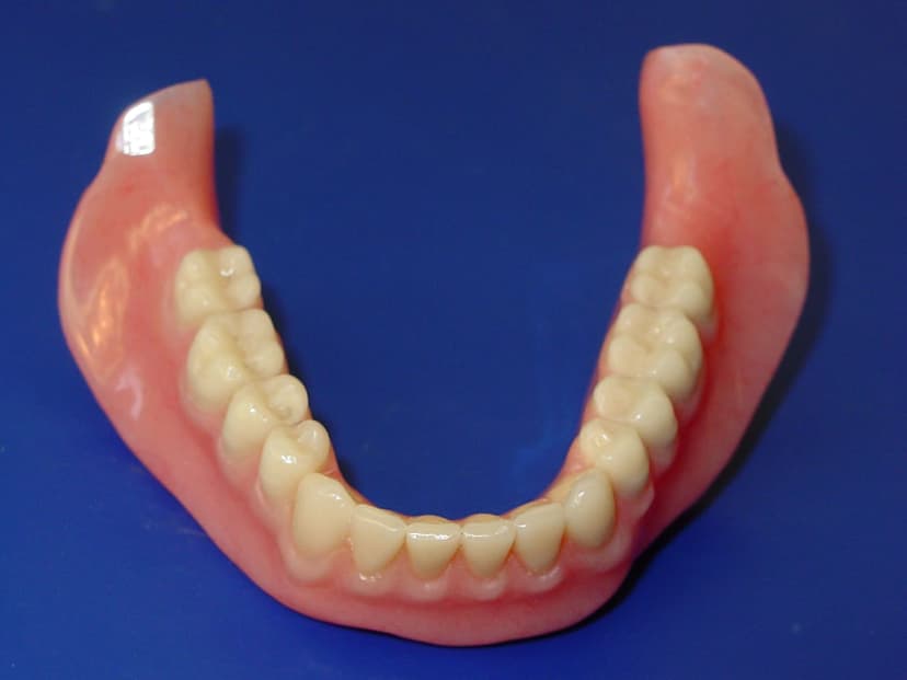 Patient happy with new dentures